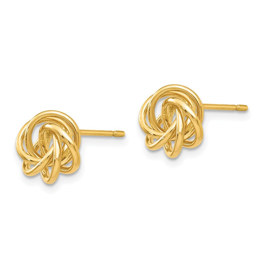 Shop Stylish 14K Gold Polished Knot Stud Earrings - 0.85mm, Luxury Value