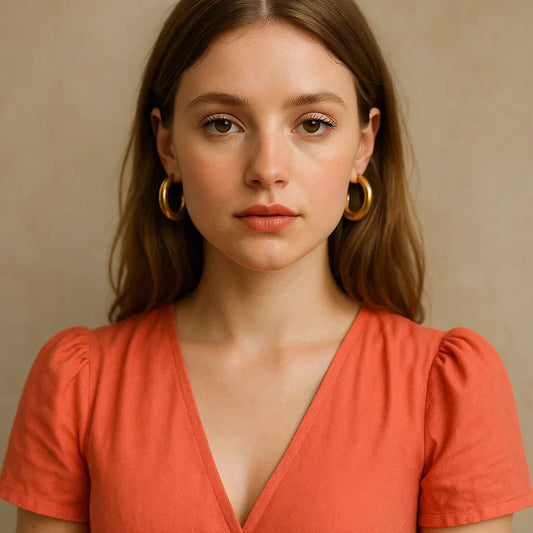 Coral Dress Jewellery Combination: 10 Style Ideas