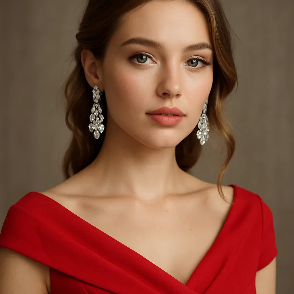 Best Diamond Earrings to Match with a Red Dress Best Diamond Earrings to Match with a Red Dress