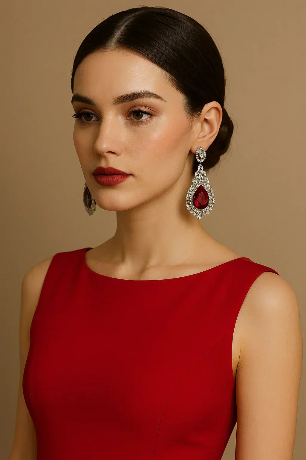 Best Ideal Earrings for Red Dresses