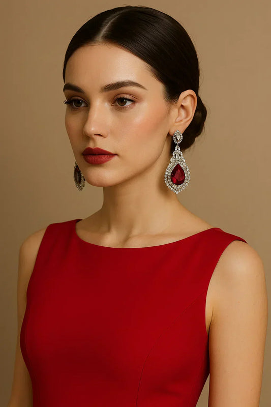 Best Ideal Earrings for Red Dresses