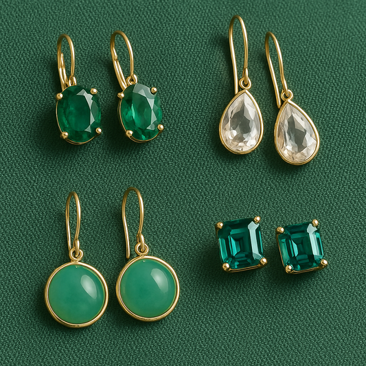 Best Gemstone Earrings to Pair with a Green Dress