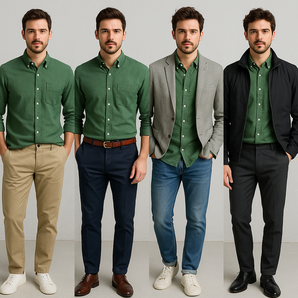 21 Outfit Ideas with a Green Shirt for Men (With Jewelry Tips)