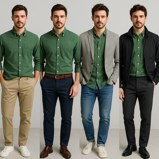 21 Outfit Ideas with a Green Shirt for Men (With Jewelry Tips)