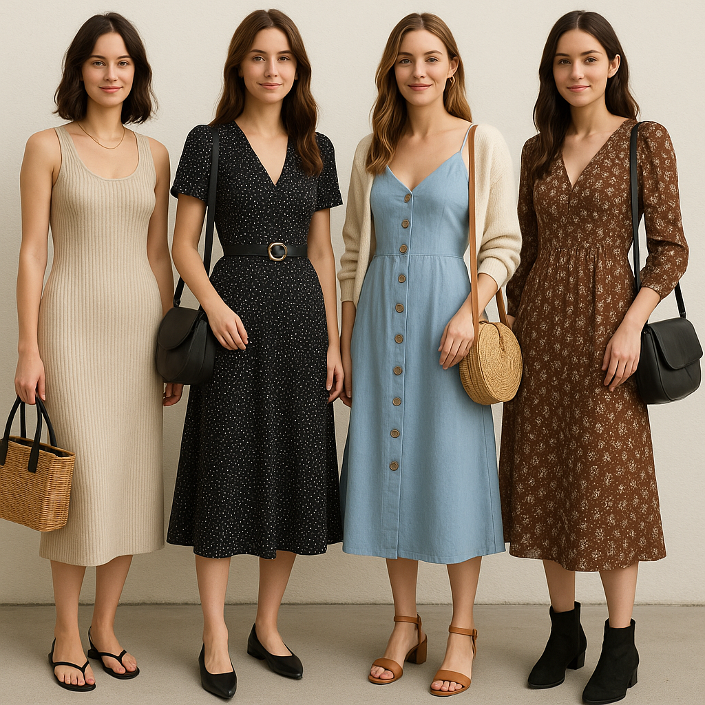 14 Outfit Ideas with Midi Dress for Women: A Style Staple Reinvented