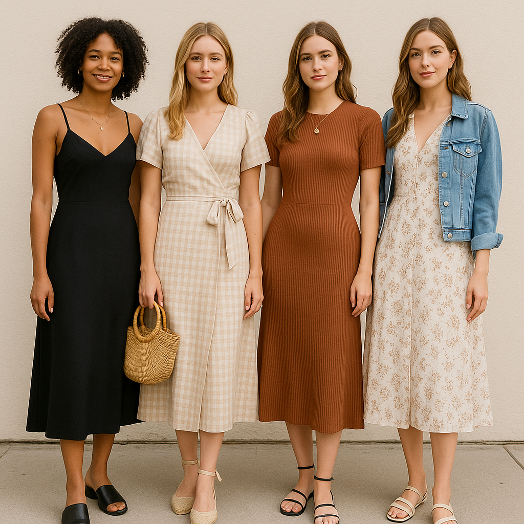 14 Outfit Ideas with Midi Dress for Women