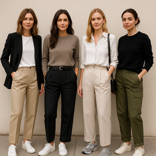 13 Outfit Ideas for Trousers with Sneakers for Women