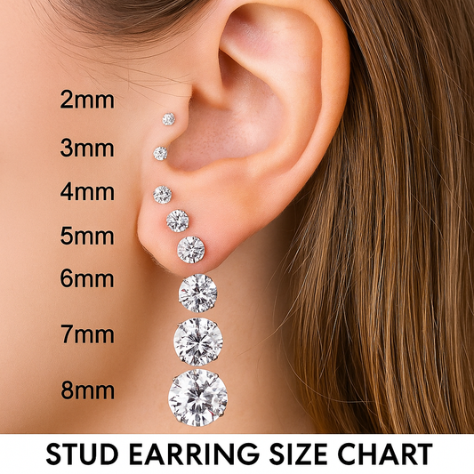 Stud Earring Size Chart: Your Complete Guide to Sizes in mm, cm, and Inches