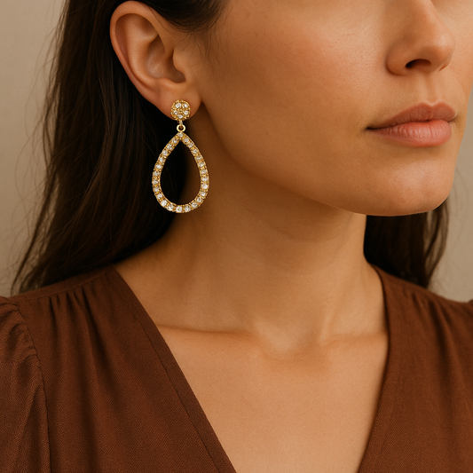 Best Matching Earrings for Brown Dress