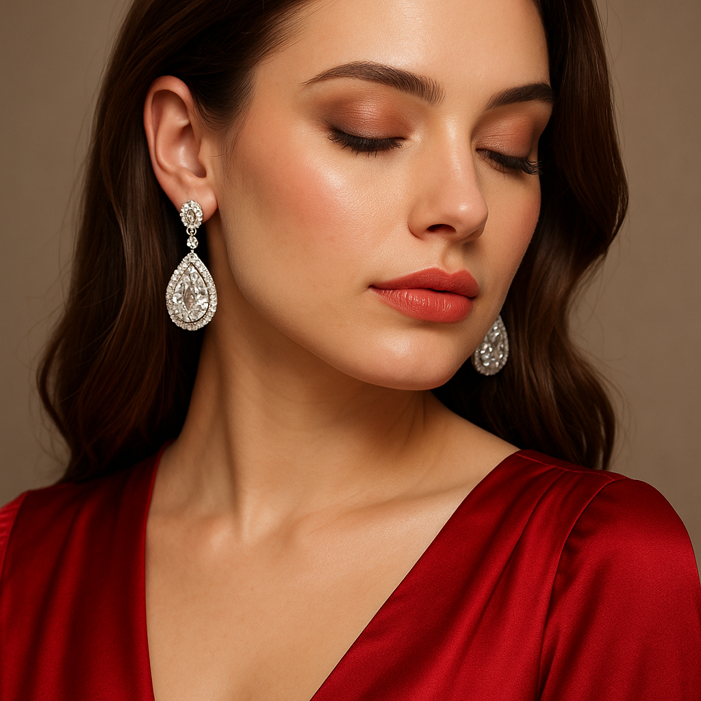 Earrings for Red Satin Dress: The Complete Styling Guide Earrings for Red Satin Dress: The Complete Styling Guide