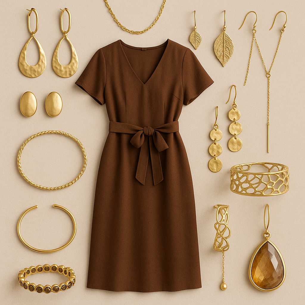 10 Best Matching Jewellery for a Brown Dress 10 Best Matching Jewellery for a Brown Dress