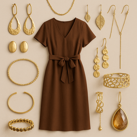 10 Best Matching Jewellery for a Brown Dress