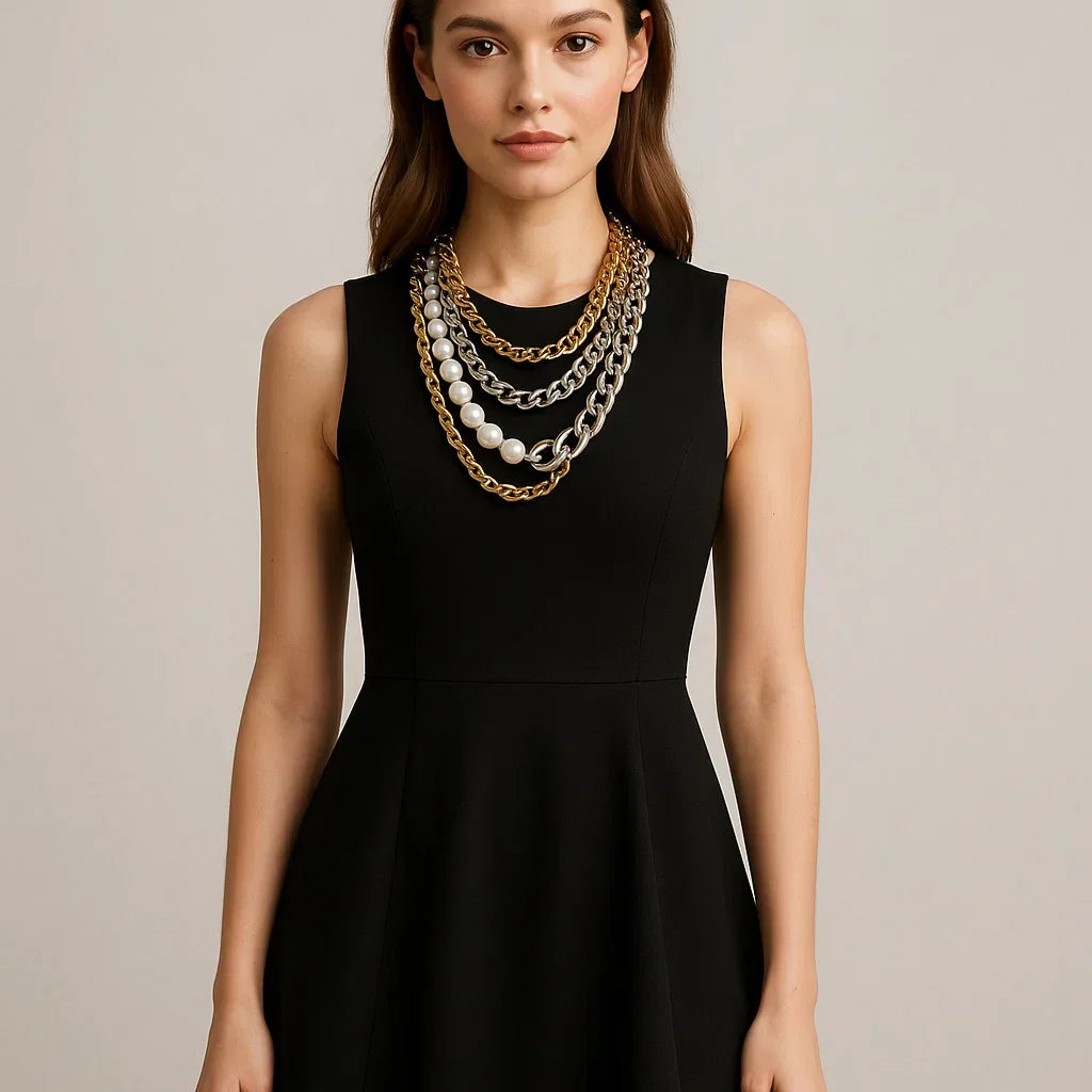 10 Best Jewelry Combinations for an A-Line Black Dress