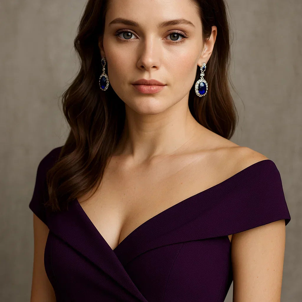 10 Best Earrings for a Wine Blue Dress