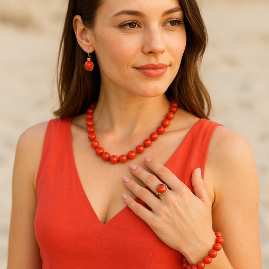 Coral Dress Matching Jewelry: Summer Jewelry Ideas