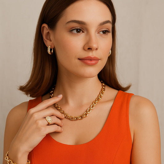 Orange Dress Jewellery Combination: 10 Style Ideas