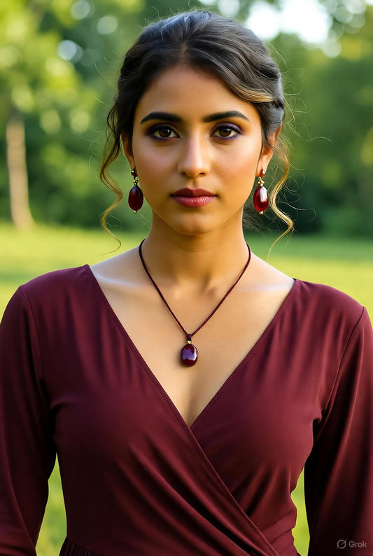 Best Maroon Dress Matching Jewelry