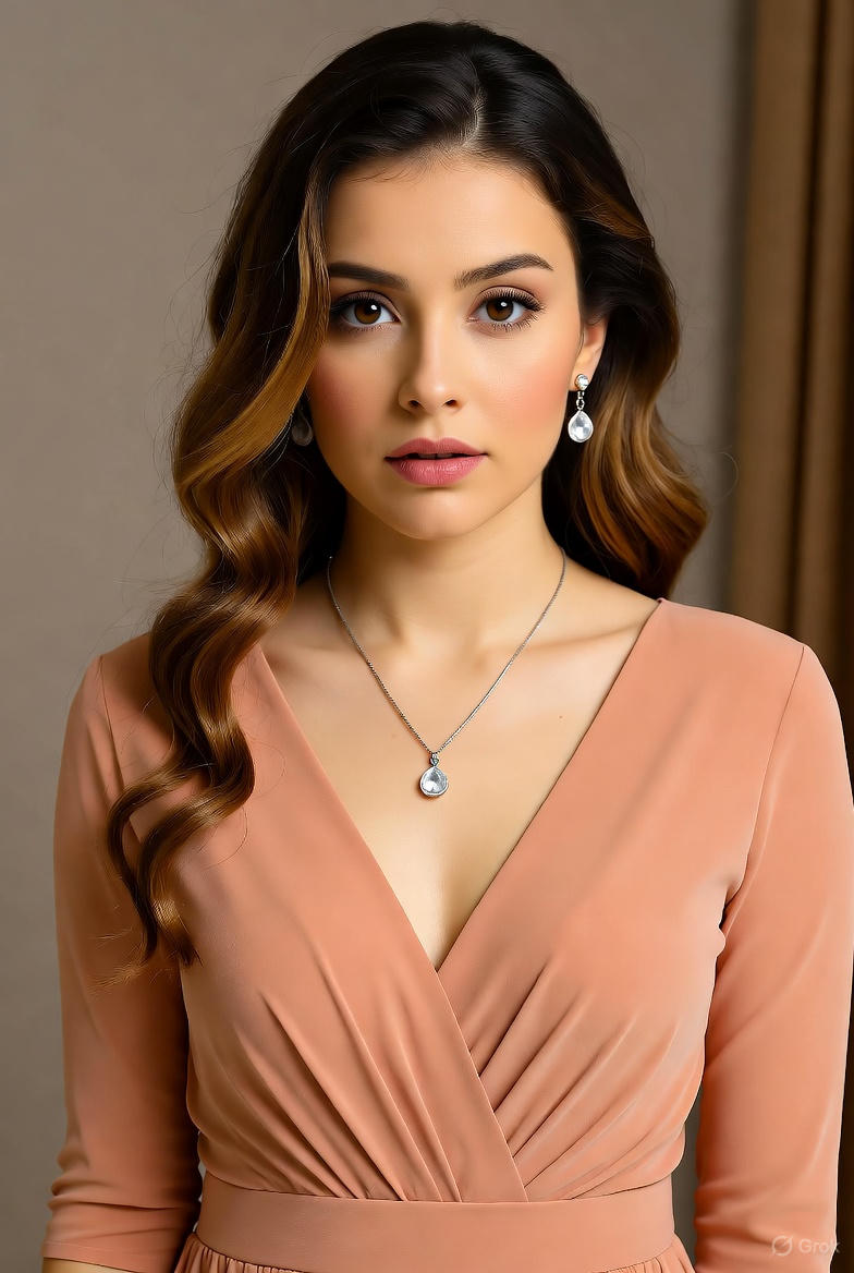 Best Peach Dress Matching Jewelry