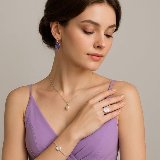 Lilac Dress Matching Jewelry