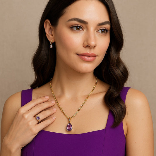 Purple Dress Jewellery Combination: 10 Style Ideas