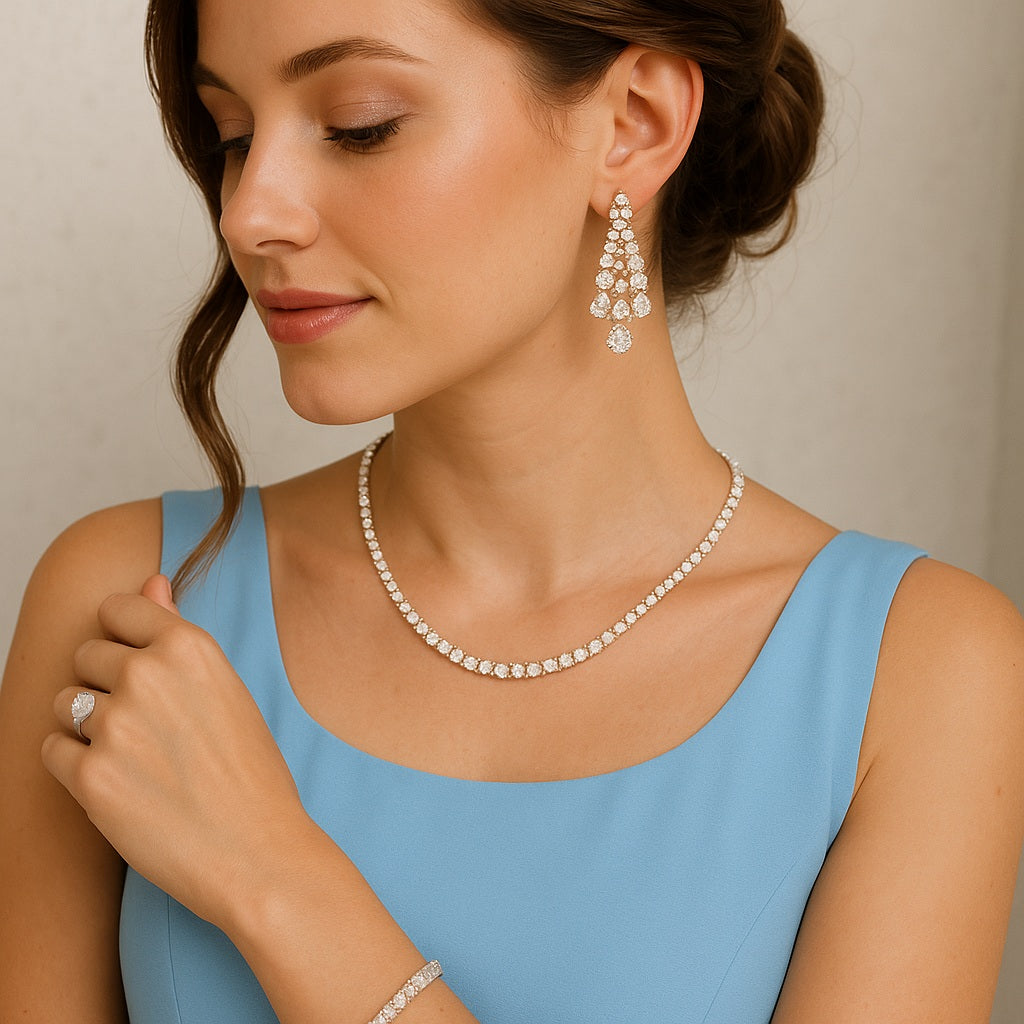 Baby Blue Dress Jewellery Combination: 10 Elegant Style Ideas Baby Blue Dress Jewellery Combination: 10 Elegant Style Ideas