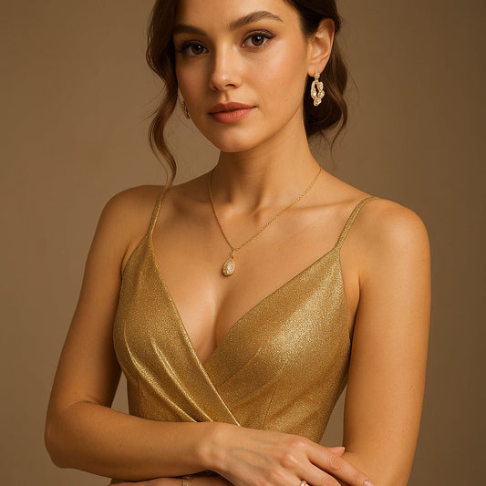 Gold Dress Jewellery Combination: 10 Style Ideas