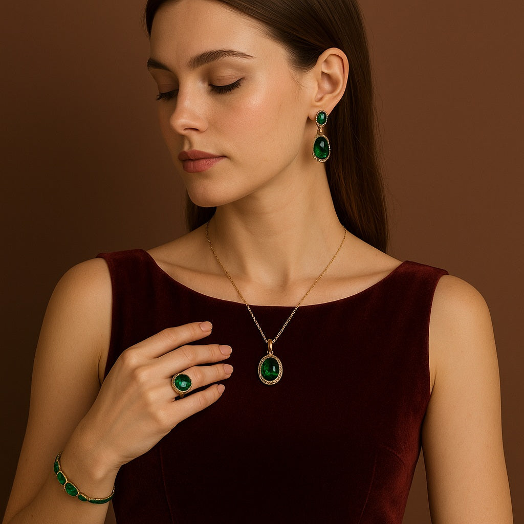 Mahogany Dress Jewellery Combination: 10 Style Ideas
