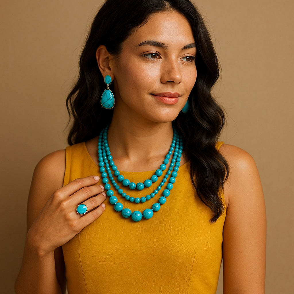 what jewelry to wear with mustard yellow dress Mustard Yellow Dress Matching Jewellery