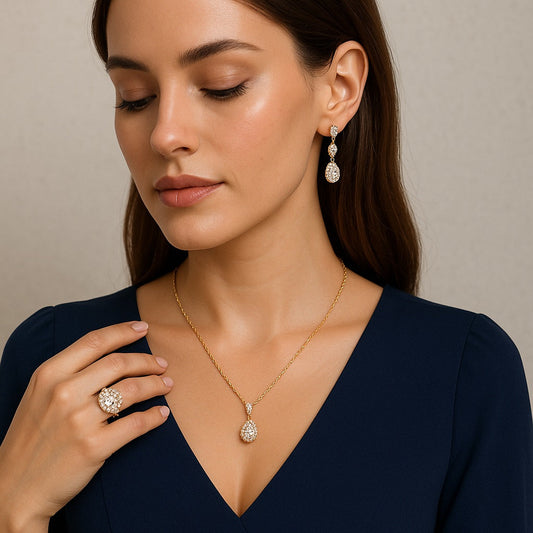 Navy Blue Dress Jewellery Combination: 10 Style Ideas