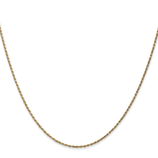 Shop 14K Gold 14-Inch Diamond-Cut Rope Chain - Stylish 1.15mm Design!