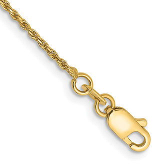 Shop Luxury 14K Gold 7-Inch 1.15mm Diamond-Cut Rope Chain - Stylish Design!