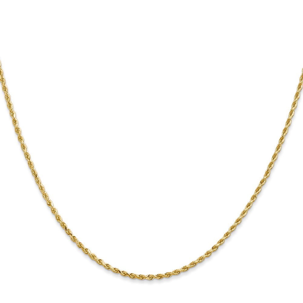 Buy Stylish 14K Gold 14-Inch 1.5mm Diamond-Cut Rope Chain - Luxury Accessory