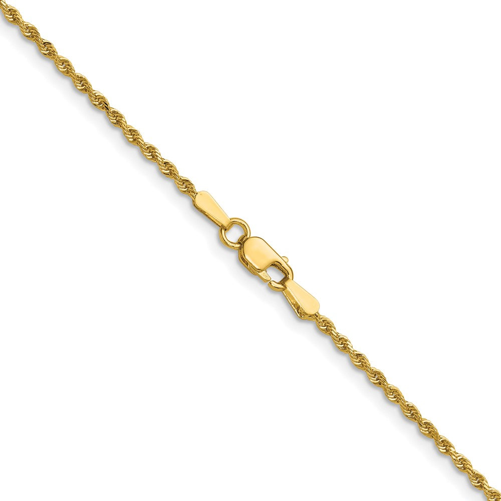 Buy Stylish 14K Gold 14-Inch 1.5mm Diamond-Cut Rope Chain - Luxury Accessory