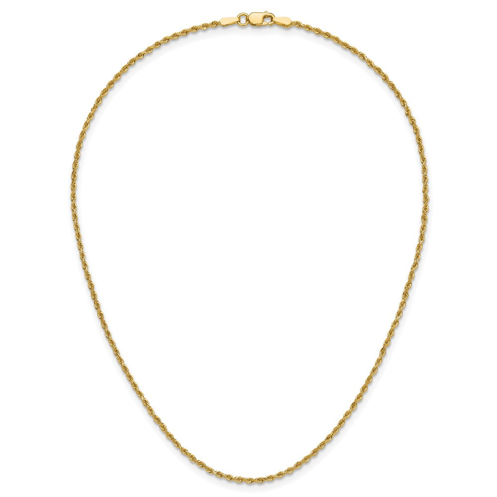 Buy Stylish 14K Gold 14-Inch 1.5mm Diamond-Cut Rope Chain - Luxury Accessory