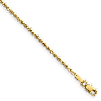 Shop 14K Gold 16-Inch Diamond-Cut Rope Chain - Stylish & Affordable Quality