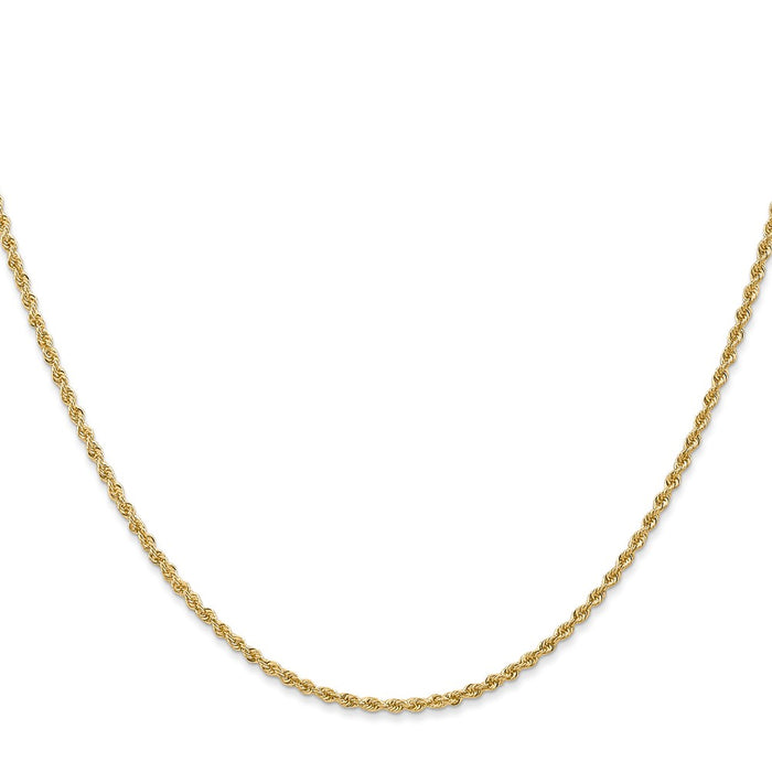 High-quality 28-Inch 14K Gold 1.5mm Classic Rope Chain - Stylish Value!-2