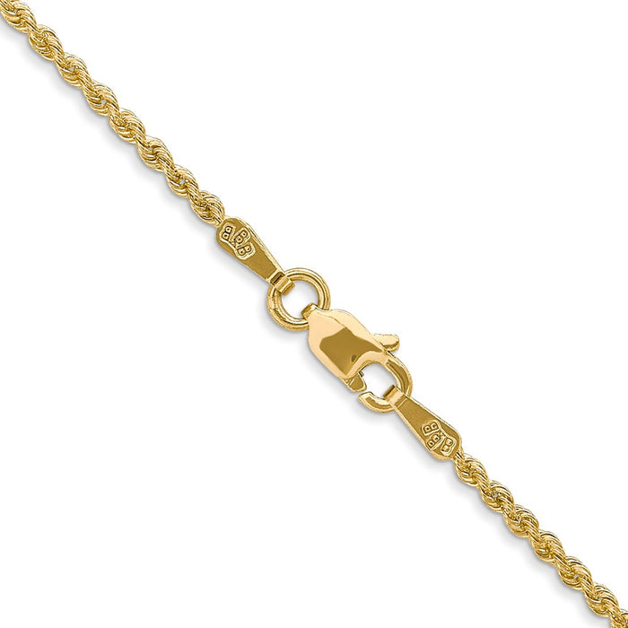 High-quality 28-Inch 14K Gold 1.5mm Classic Rope Chain - Stylish Value!-3