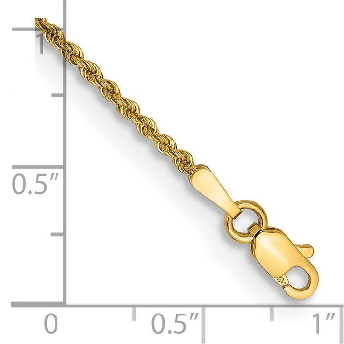 Buy Exclusive 14K Gold Classic Rope Chain 5.5-Inch 1.5mm | Stylish Value-2