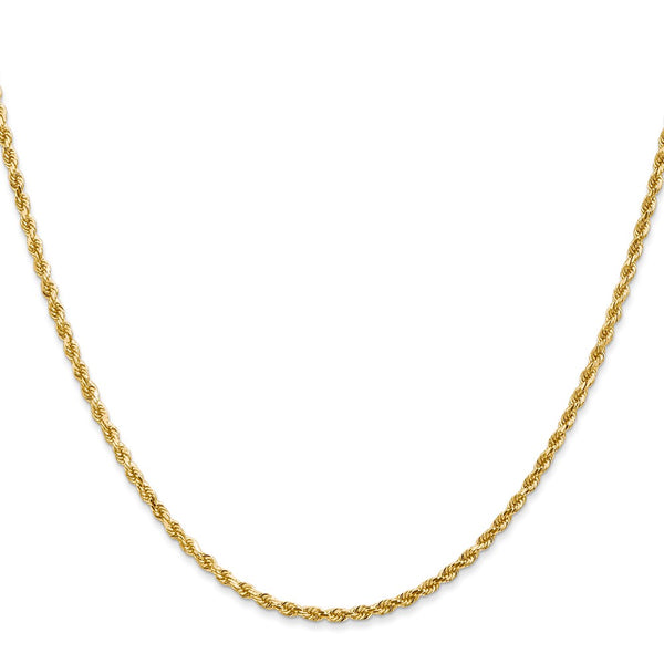 2mm Diamond-Cut Rope Chain in 14K Gold