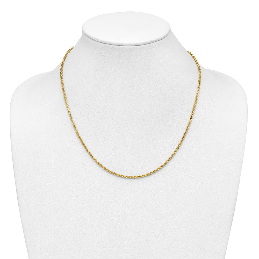 Buy Stylish 14K Gold 20-Inch Diamond-Cut Rope Chain - 2.25mm, Luxury Design