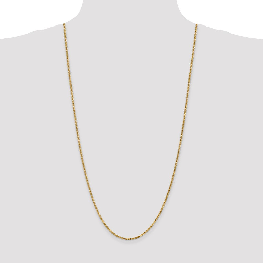 Shop Stylish 30-Inch 14K Gold Diamond-Cut Rope Chain - 2.25mm, Luxury Look