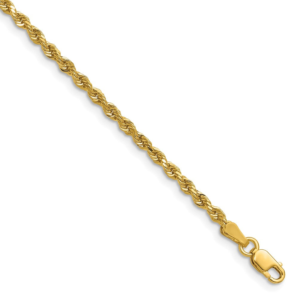 Shop Stylish 14K Gold 22-Inch Diamond-Cut Rope Chain - 2.25mm, Luxury Quality!