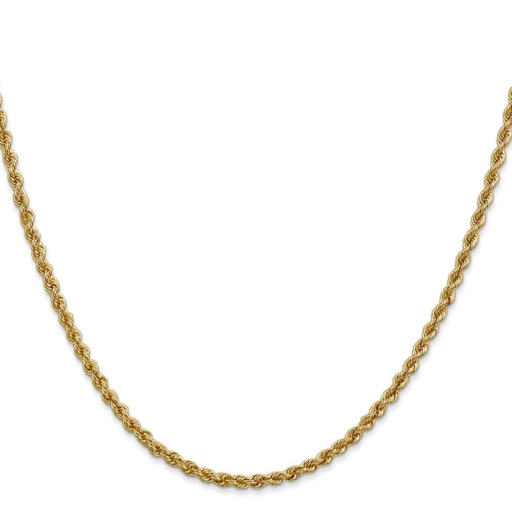 Shop 14K Gold 18-Inch 2.5mm Classic Rope Chain - Stylish & Affordable Luxury