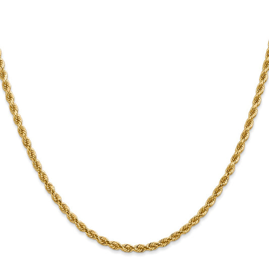 Buy Exclusive 14K Gold 28-Inch Diamond-Cut Rope Chain - 2.75mm Stylish Design
