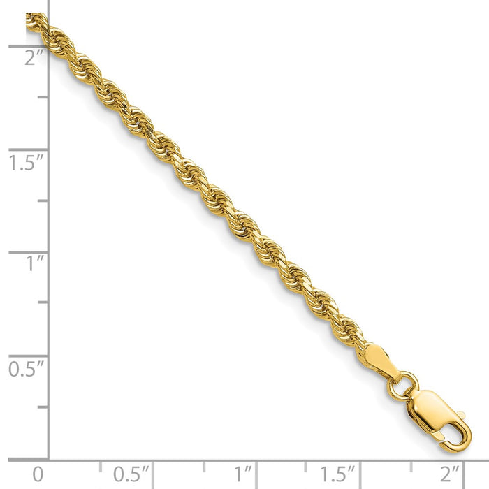 Shop Stylish 14K Gold 22-Inch Diamond-Cut Rope Chain - 2.75mm, Lobster Clasp-6