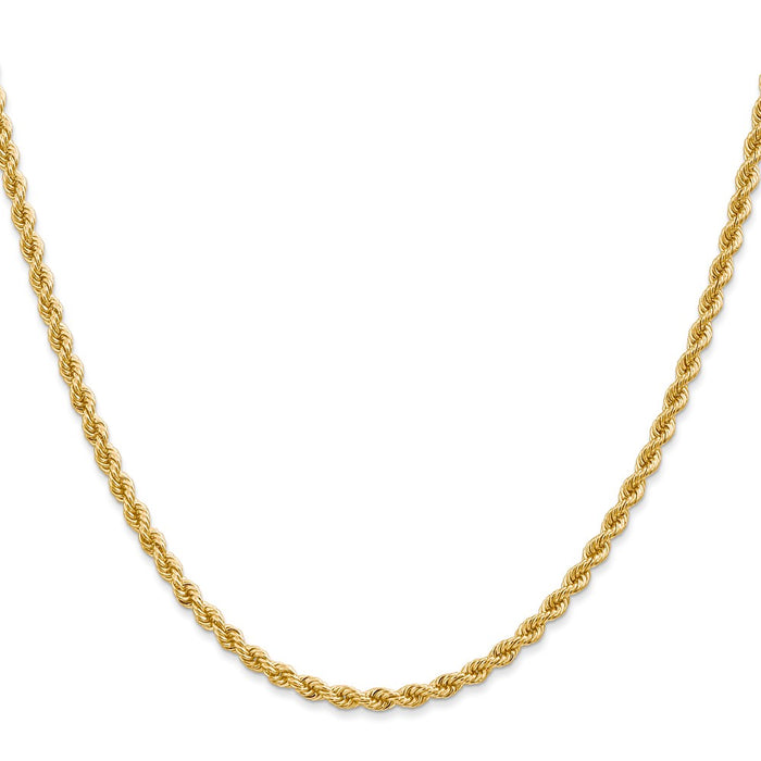 Buy 14K Gold 20-Inch Rope Chain 2.75mm - Stylish & Affordable Luxury Jewelry-2