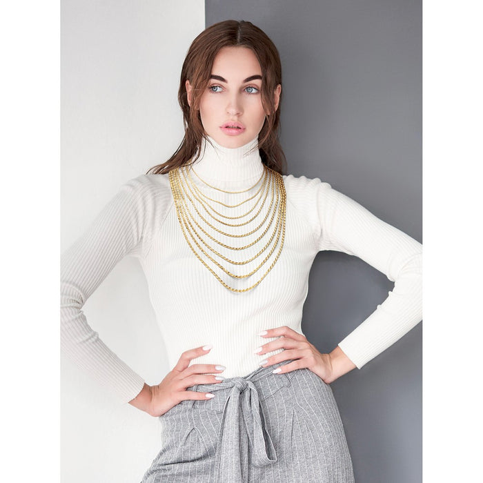 Shop Stylish 14K Gold Diamond-Cut Rope Chain - 24-Inch, 3mm, Luxury Design-7