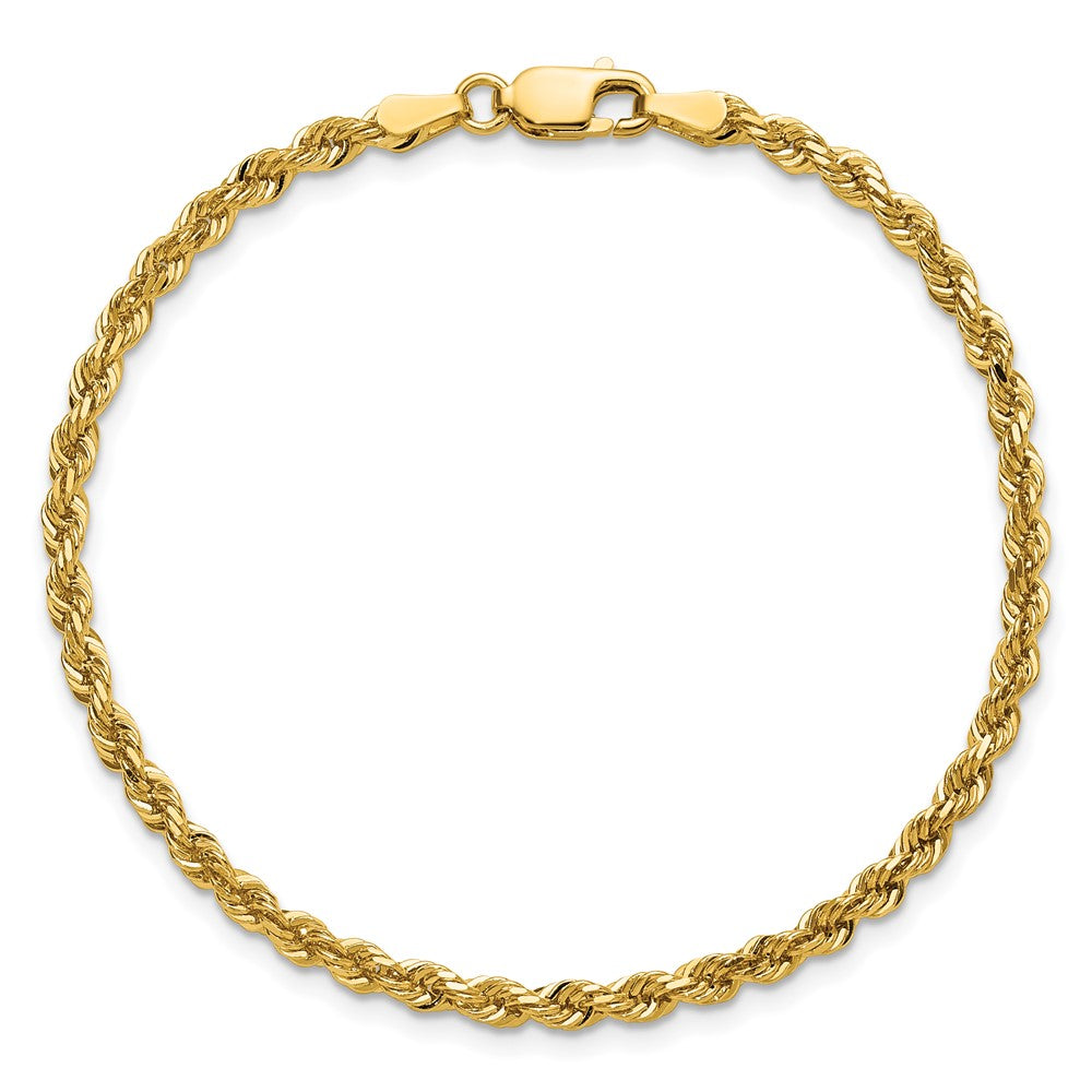 Shop Stylish 14K Gold 8-Inch Diamond-Cut Rope Chain - Luxury 3mm Design