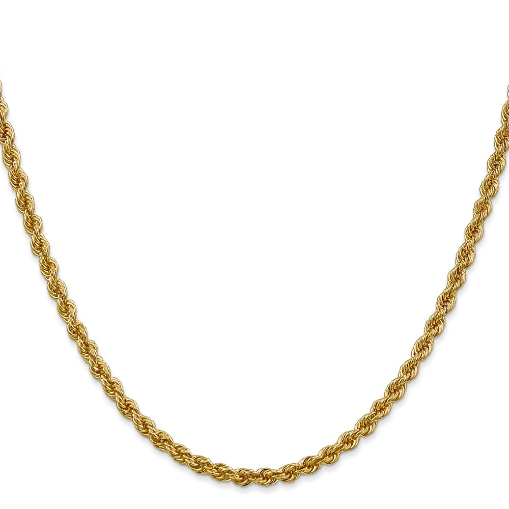 Shop Exclusive 14K Gold 28-Inch Classic Rope Chain - Stylish 3mm Design!