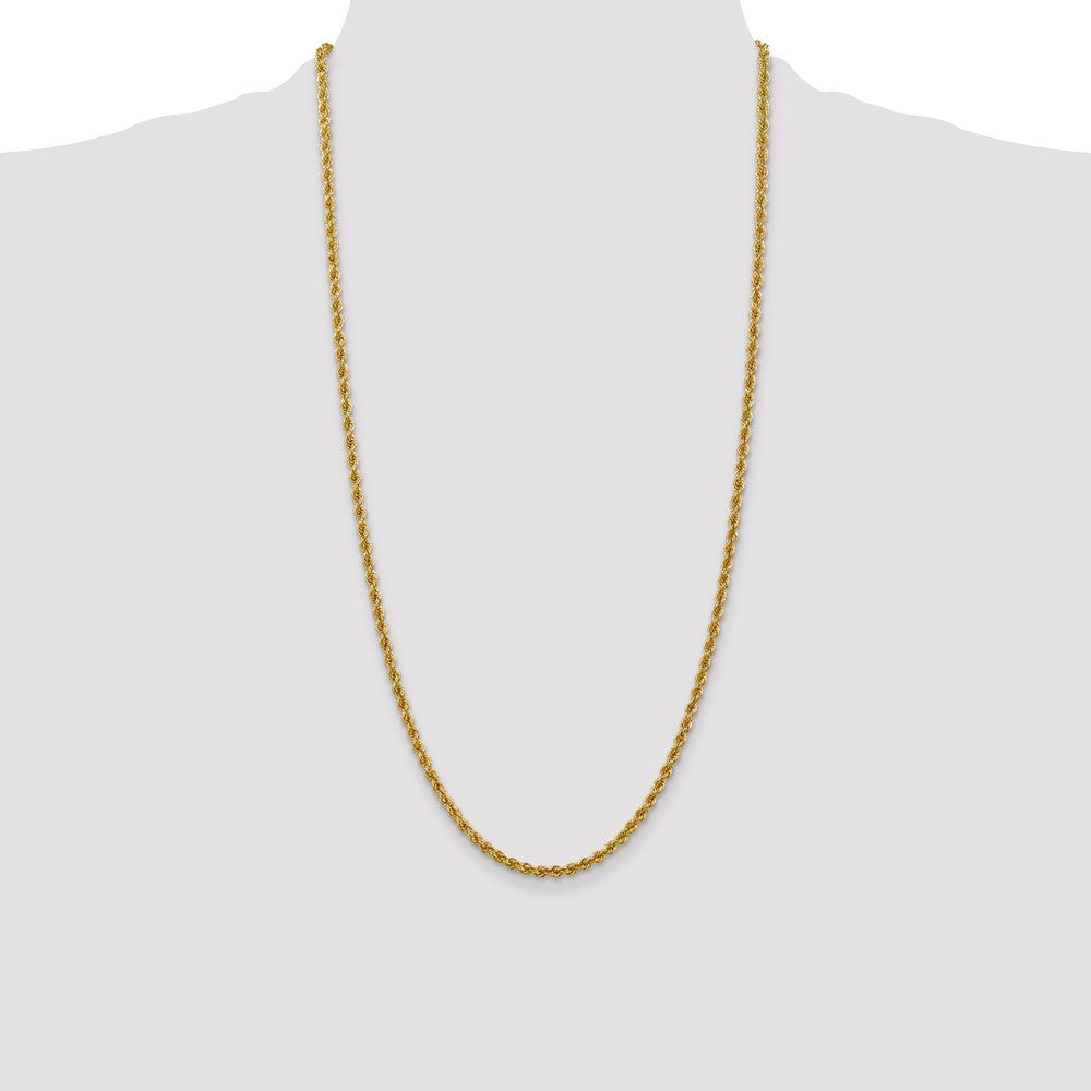 Shop Exclusive 14K Gold 28-Inch Classic Rope Chain - Stylish 3mm Design!